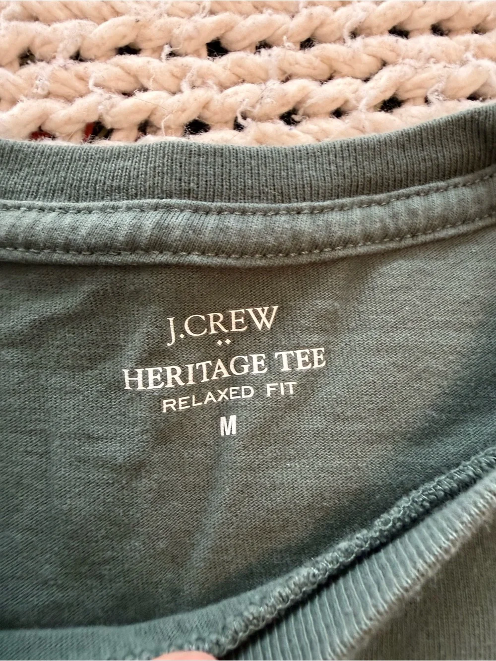 J. Crew Men's Long-Sleeve Crew Neck Shirt - Olive Green